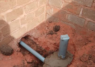 Rohre der Toilettenanlage