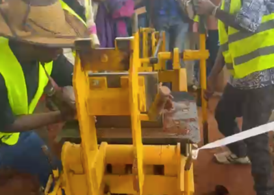 Demonstration der Steinemaschine 2.